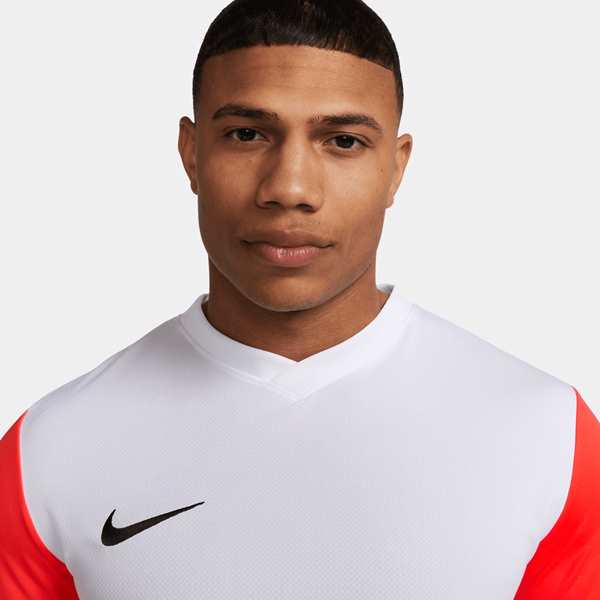 Nike Tiempo Premier II Football Shirt White/Bright Crimson